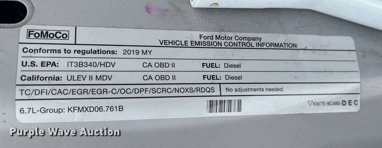 image for item DT6486 2017 Ford F250 King Ranch Crew Cab pickup truck