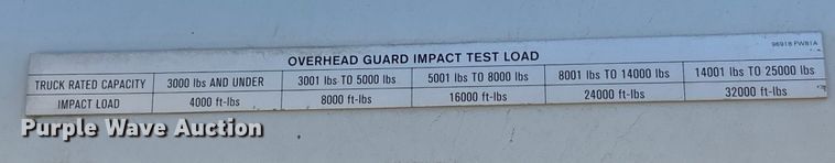 image for item DU0270 2017 UniCarriers PF80YLP forklift