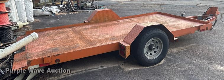 image for item DU0295 2015 HUDSON BROTHERS tilt deck utility trailer