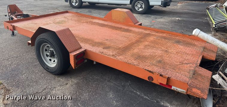 image for item DU0295 2015 HUDSON BROTHERS tilt deck utility trailer