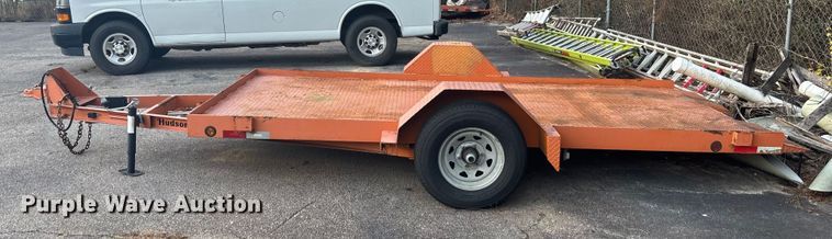 image for item DU0295 2015 HUDSON BROTHERS tilt deck utility trailer