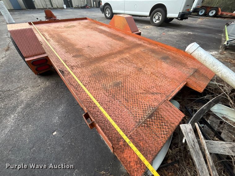 image for item DU0295 2015 HUDSON BROTHERS tilt deck utility trailer