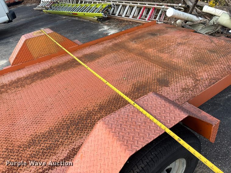 image for item DU0295 2015 HUDSON BROTHERS tilt deck utility trailer