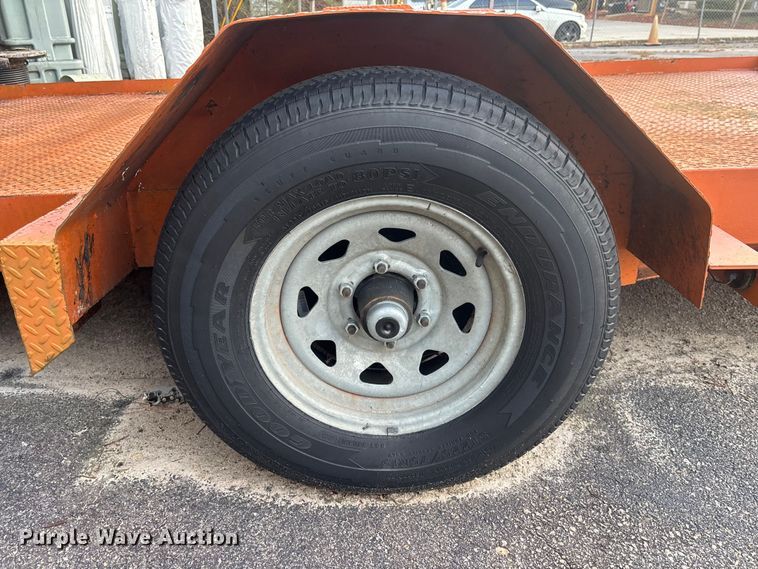 image for item DU0295 2015 HUDSON BROTHERS tilt deck utility trailer