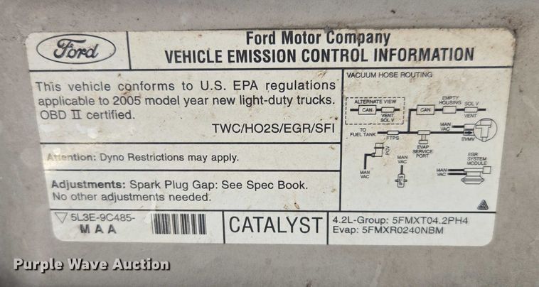 image for item DU2525 2005 Ford F150 pickup truck