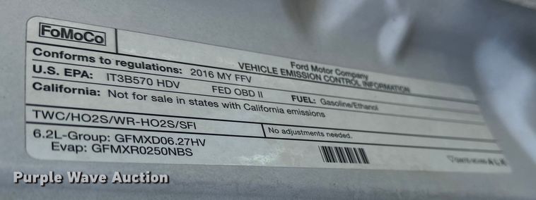 image for item DV0766 2016 Ford F350 Super Duty Crew Cab flatbed pickup truck