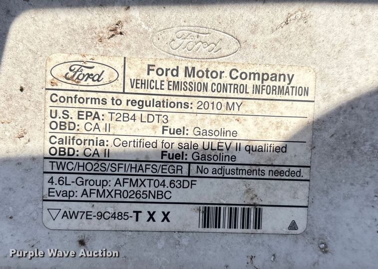 image for item DW7334 2010 Ford F150 pickup truck