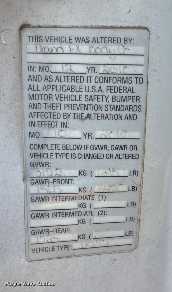 image for item DW7334 2010 Ford F150 pickup truck