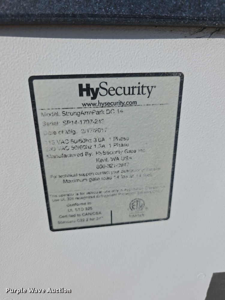 image for item DZ3583 HySecurity StrongArmPark DC 14 guard shack