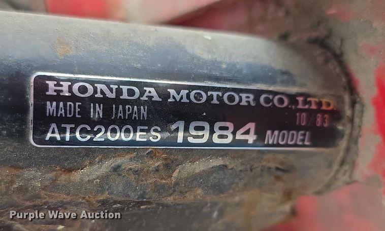 image for item DZ3654 1984 Honda ATC Big Red ATV