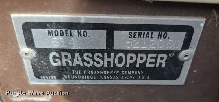 image for item DZ3660 Grasshopper 614 ZTR lawn mower