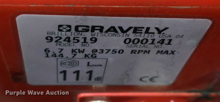 image for item DZ3706 Gravely 936 broom