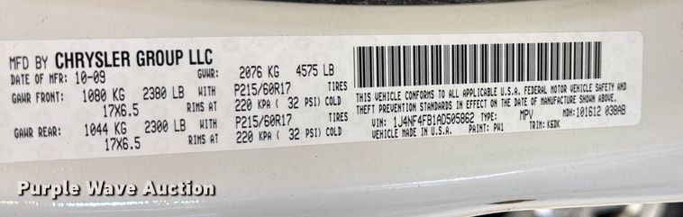 image for item EA2033 2010 Jeep Compass SUV