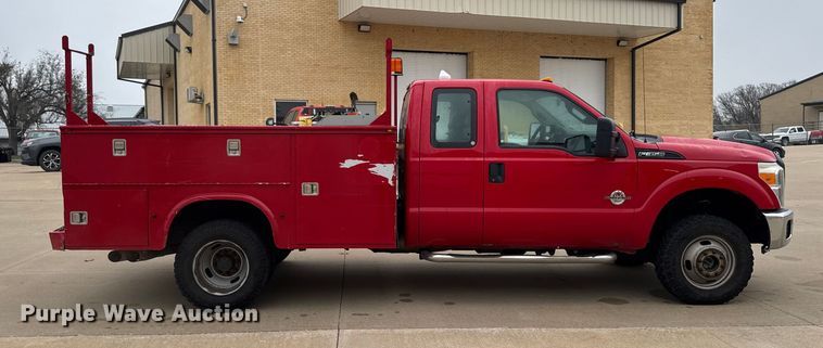 image for item EA2097 2013 Ford F350 Super Duty XL SuperCab utility bed pickup truck