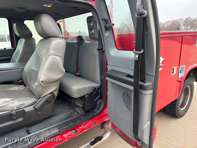 image for item EA2097 2013 Ford F350 Super Duty XL SuperCab utility bed pickup truck