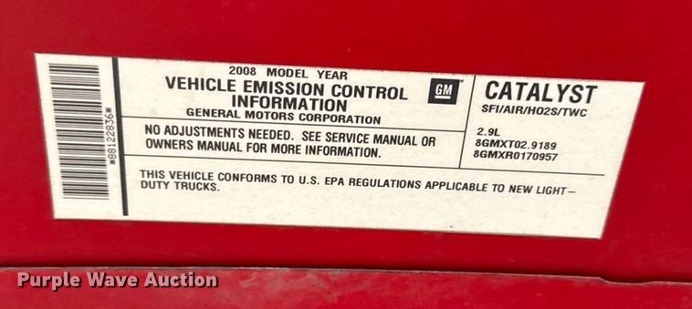 image for item EA2114 2008 Chevrolet Colorado pickup truck