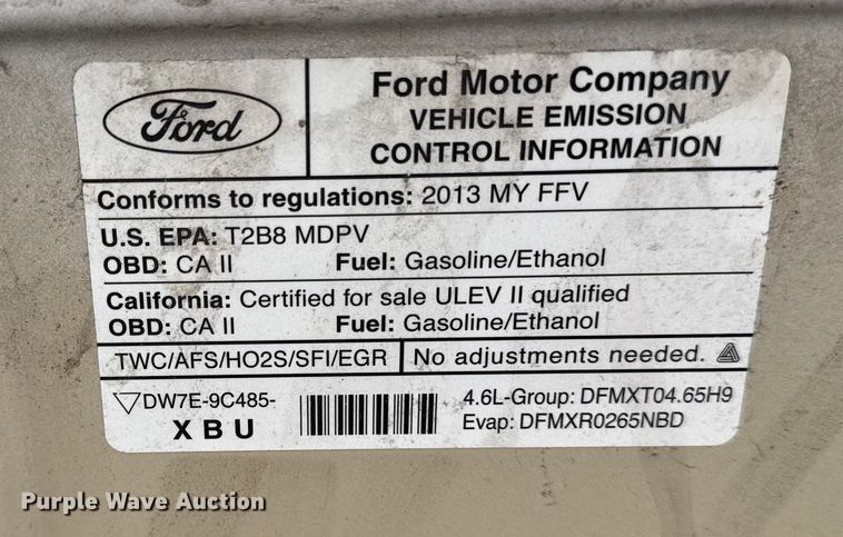 image for item EA2131 2013 Ford E150 van