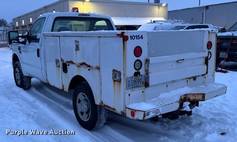 image for item EA2133 2008 Ford F250 Super Duty XL utility bed pickup truck