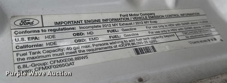 image for item EA2134 2012 Ford F450 Super Duty bucket truck