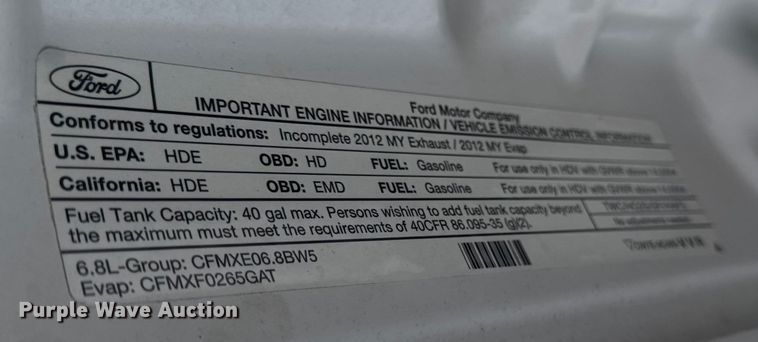 image for item EA2135 2012 Ford F450  bucket truck