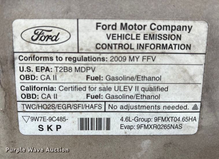 image for item EA7126 2009 Ford E150 van