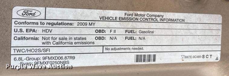 image for item EA7809 2009 Ford F350 Super Duty SuperCab pickup truck