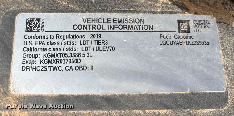 image for item EA7816 2019 Chevrolet Silverado 1500 Crew Cab pickup truck