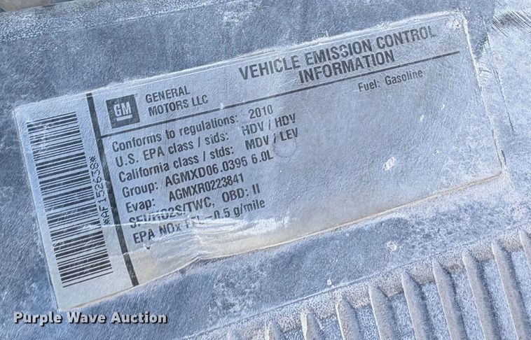 image for item EA7871 2010 Chevrolet Silverado 2500HD pickup truck