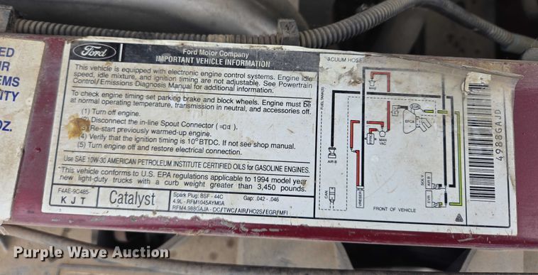 image for item EB1197 1994 Ford Starcraft E150 van