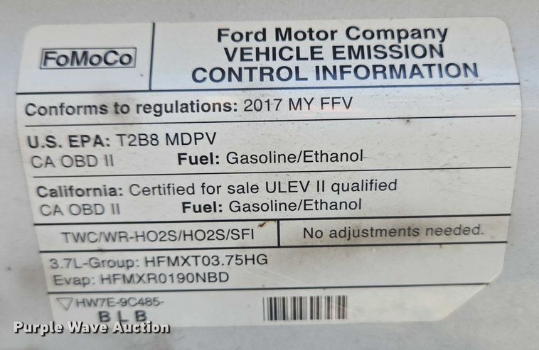 image for item EC4324 2017 Ford Transit 150 delivery van