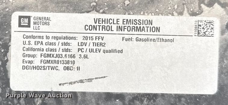 image for item EC4478 2015 Chevrolet Impala Limited 