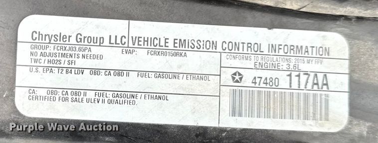 image for item EC4483 2015 Dodge Grand Caravan handicap accessible van