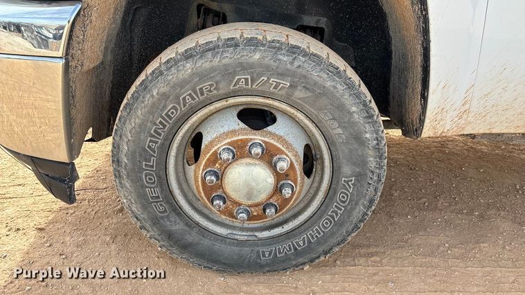 image for item ED2391 2014 Chevrolet Silverado 3500HD Crew Cab utility bed pickup truck