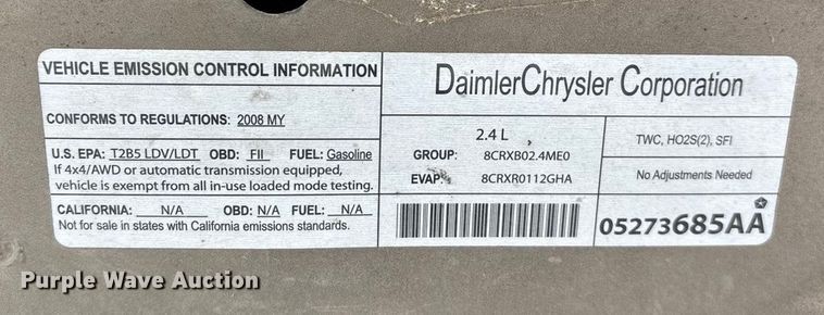 image for item ED2422 2008 Jeep Patriot SUV