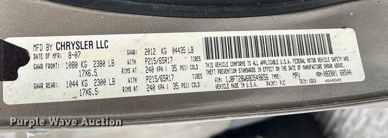 image for item ED2422 2008 Jeep Patriot SUV