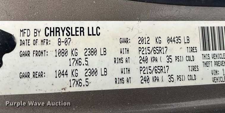 image for item ED2422 2008 Jeep Patriot SUV