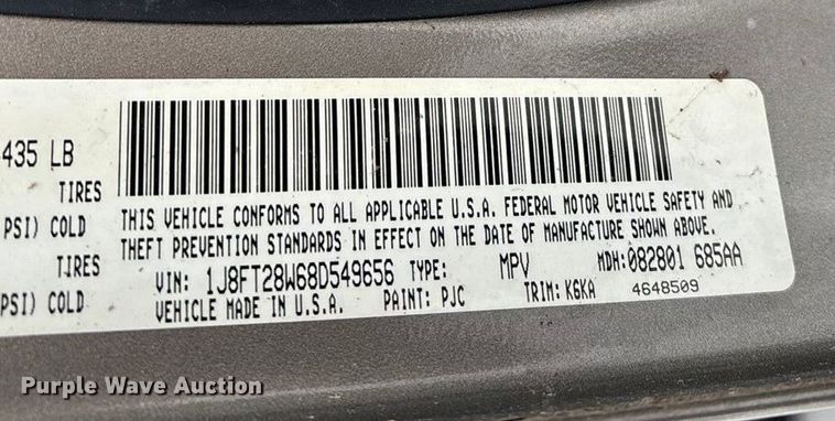 image for item ED2422 2008 Jeep Patriot SUV