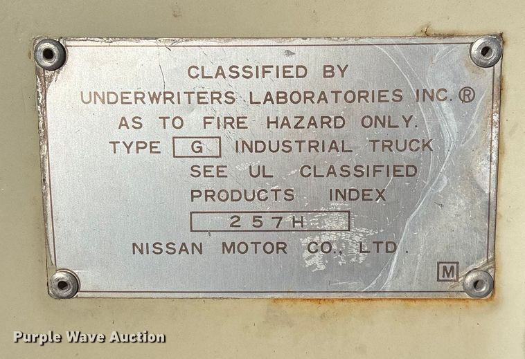 image for item ED2423 Datsun UF03A35V forklift