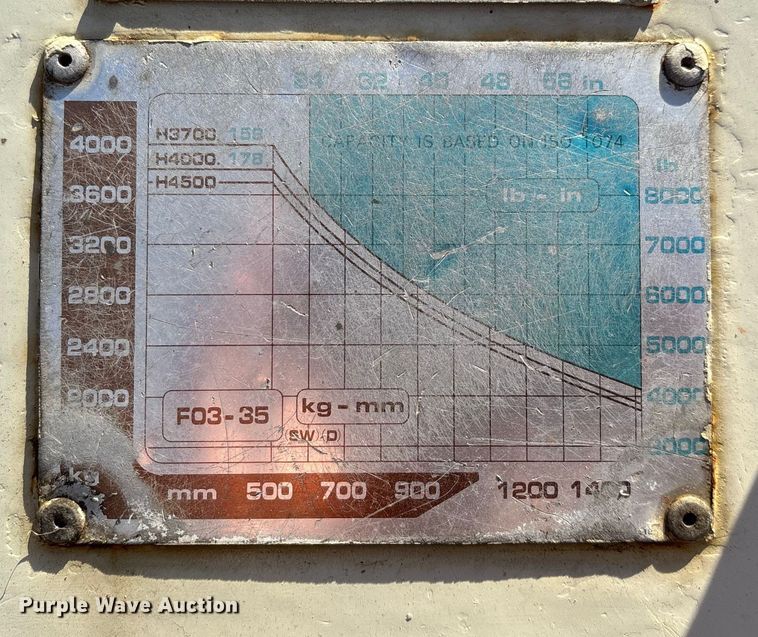 image for item ED2423 Datsun UF03A35V forklift