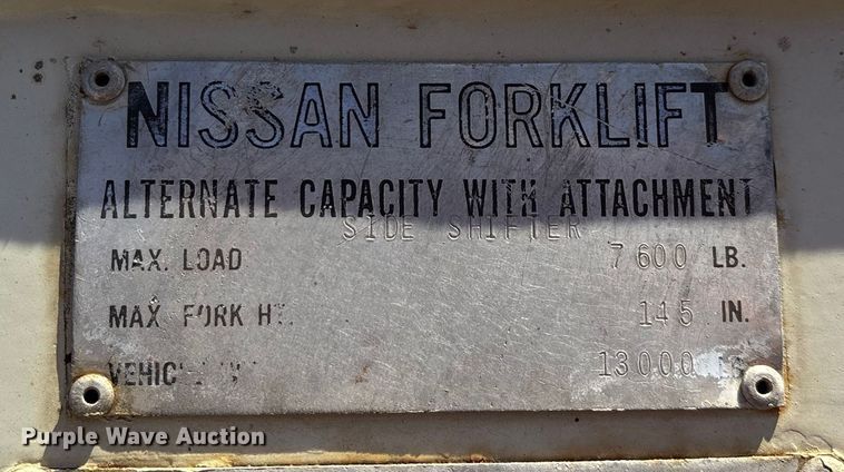 image for item ED2423 Datsun UF03A35V forklift