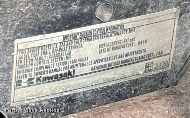 image for item ED2425 2017 Kawasaki Mule 4010 utility vehicle