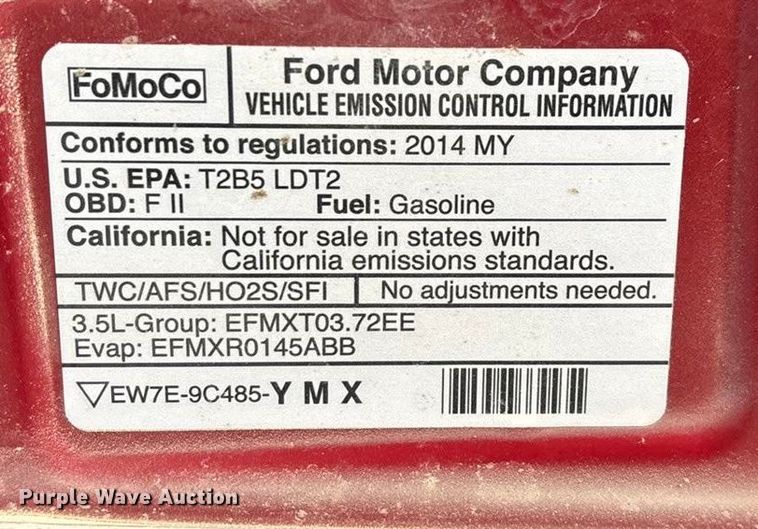 image for item ED2426 2014 Ford Edge SUV