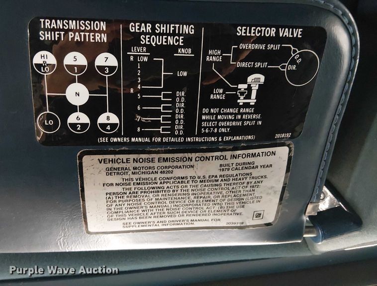 image for item EE1382 1979 GMC General semi truck