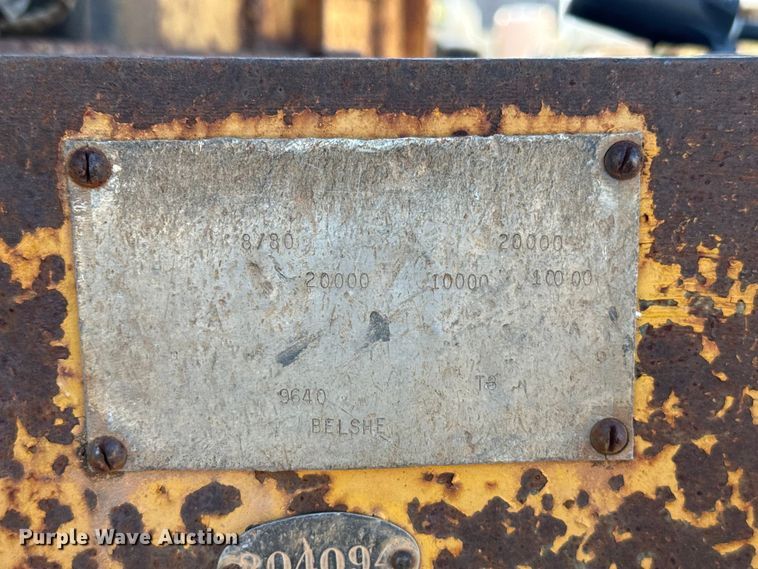 image for item EE3399 1980 Belshe T8 equipment trailer