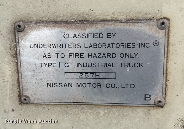 image for item EE3420 Nissan BGF03H45V forklift