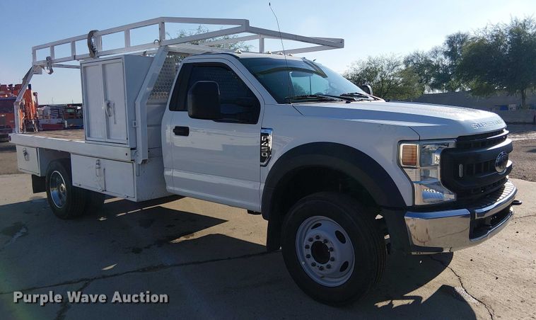 image for item EE4995 2021 Ford F450 Super Duty flatbed truck