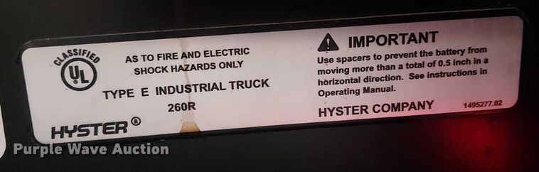 image for item EE5009 2023 Hyster N35ZR3-16.25 reach truck