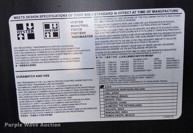 image for item EE5030 2023 Hyster N35ZR3 reach truck