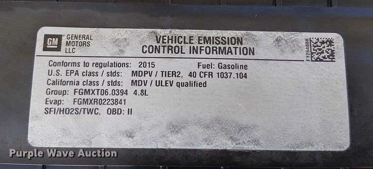 image for item EE5032 2015 Chevrolet Express van