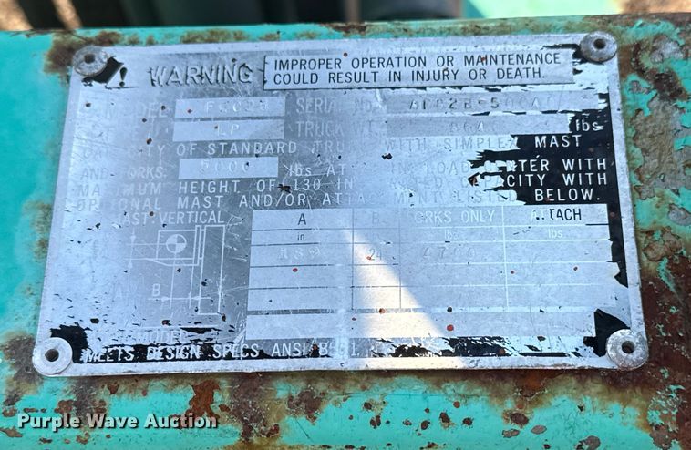 image for item EG1803 Mitsubishi FGC25 forklift